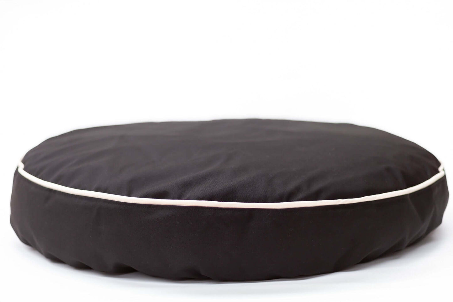 Barka Parka Dog bed black and cream piping - Barka Parka Dog Beds