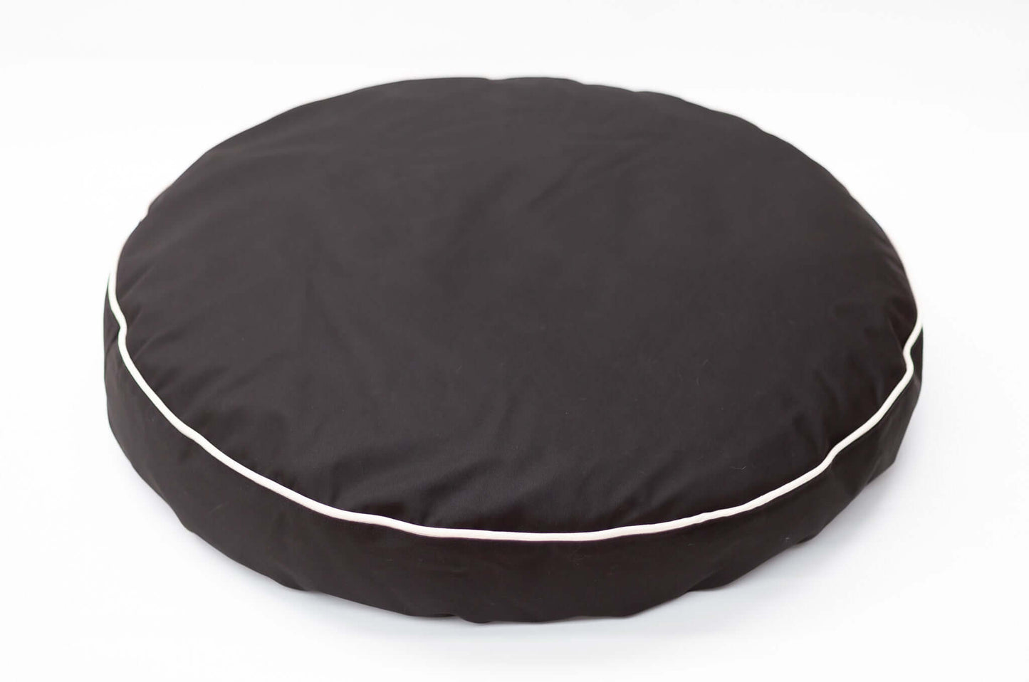 Barka Parka Dog bed black and cream piping - Barka Parka Dog Beds